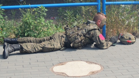 Toruń. Anakonda 16 - Most im. gen. Elżbiety Zawackiej w Toruniu został zajęty przez żołnierzy. Fot. Monika Kaczyńska