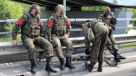 Toruń. Anakonda 16 - Most im. gen. Elżbiety Zawackiej w Toruniu został zajęty przez żołnierzy. Fot. Monika Kaczyńska