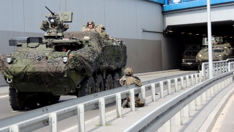 Toruń. Anakonda 16 - Most im. gen. Elżbiety Zawackiej w Toruniu został zajęty przez żołnierzy. Fot. Monika Kaczyńska