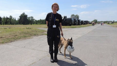 W trakcie piątkowego pikniku odbył się pokaz psów. Fot. Michał Zaręba