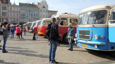 Wystawa autobusów na Starym Rynku w Bydgoszczy. Fot. Damian Klich