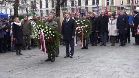 Uroczystości na placu Wolności w Bydgoszczy. Fot. Janusz Wiertel