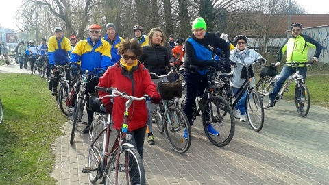 Rowerowy przejazd świąteczny na toruńską Barbarkę