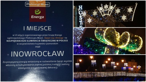 Nagroda dla Inowrocławia za najbardziej urokliwe iluminacje