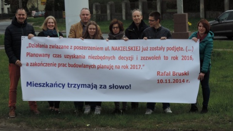 Mieszkańcy ul. Nakielskiej w Bydgoszczy znów protestują