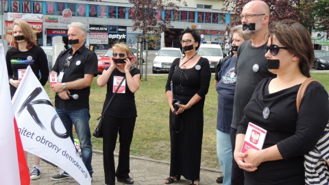 Czarny protest KOD także we Włocławku