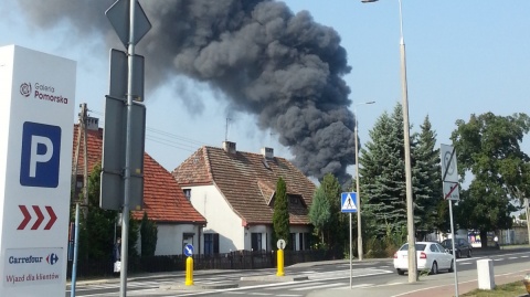 Pożar na Bartodziejach w Bydgoszczy