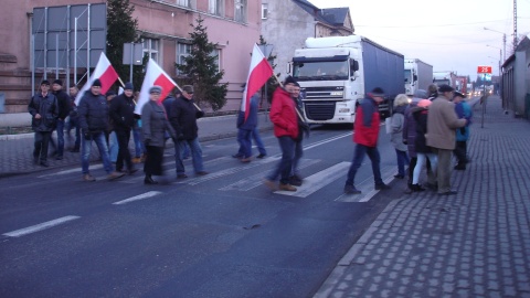 Centrum Strzelna było zablokowane