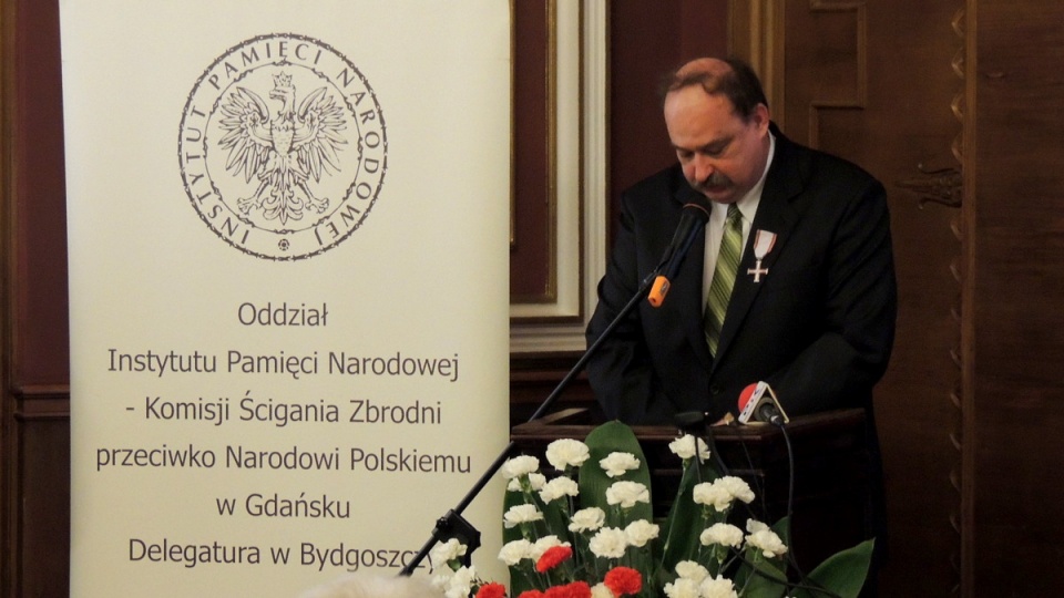 Jednym z 27 odznaczonych przez szefa IPN działaczy opozycji z Kujaw i Pomorza, był prof. Wojciech Polak. Fot. Maciej Wilkowski