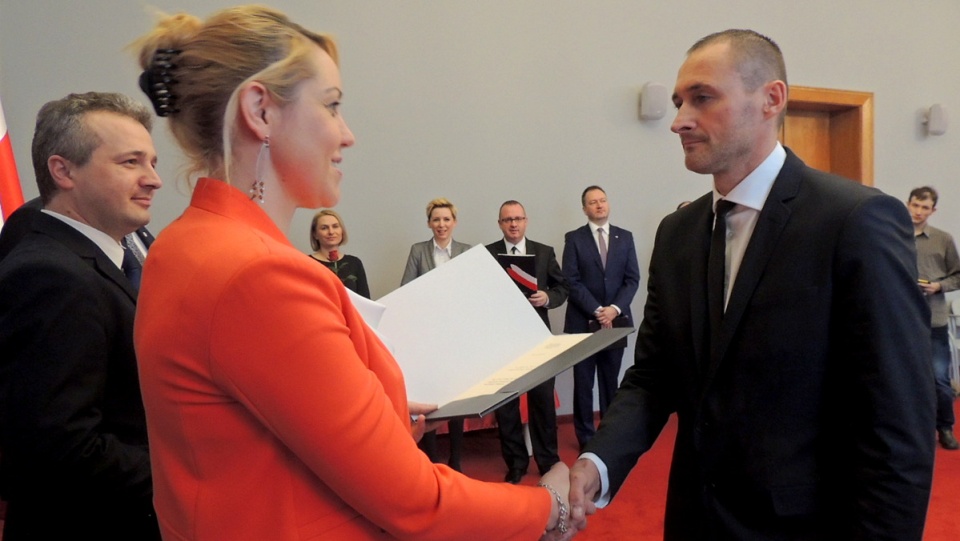 Były szef inowrocławskiej policji, Jakub Wawrzyniak został nowym dyrektorem Wydziału Zarządzania Kryzysowego. Fot. Monika Siwak-Waloszewska