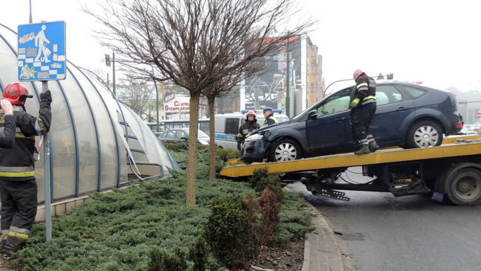 Na miejscu pojawiły się służby ratunkowe i policja. Fot. Damian Klich