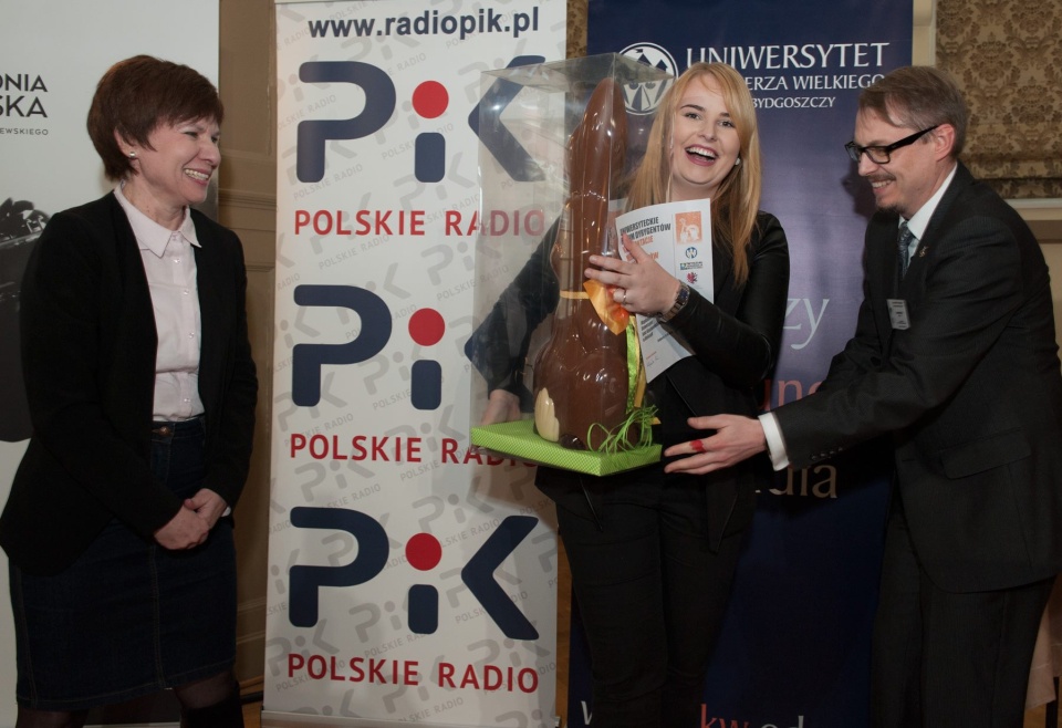 dr hab. Elżbieta Krzemińska - członek jury, laureatka pierwszej nagrody Magdalena Lasak, dr hab. Benedykt Odyja Fot. nadesłane