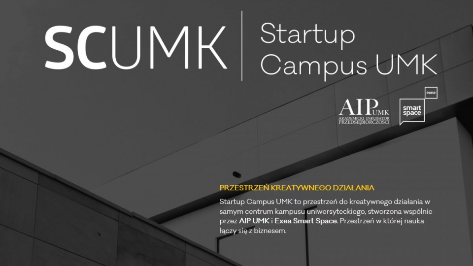 SCUMK wspiera kreatywnych oraz przedsiębiorczych studentów i naukowców.