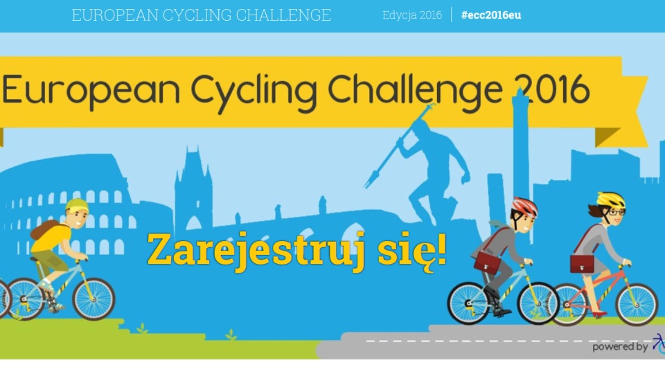 Bydgoscy rowerzyści mogą dołączyć do zespołu i pomóc Bydgoszczy zająć jak najlepsze miejsce w European Cycling Challenge 2016. Zrzut ekranu www.cyclingchallenge.eu