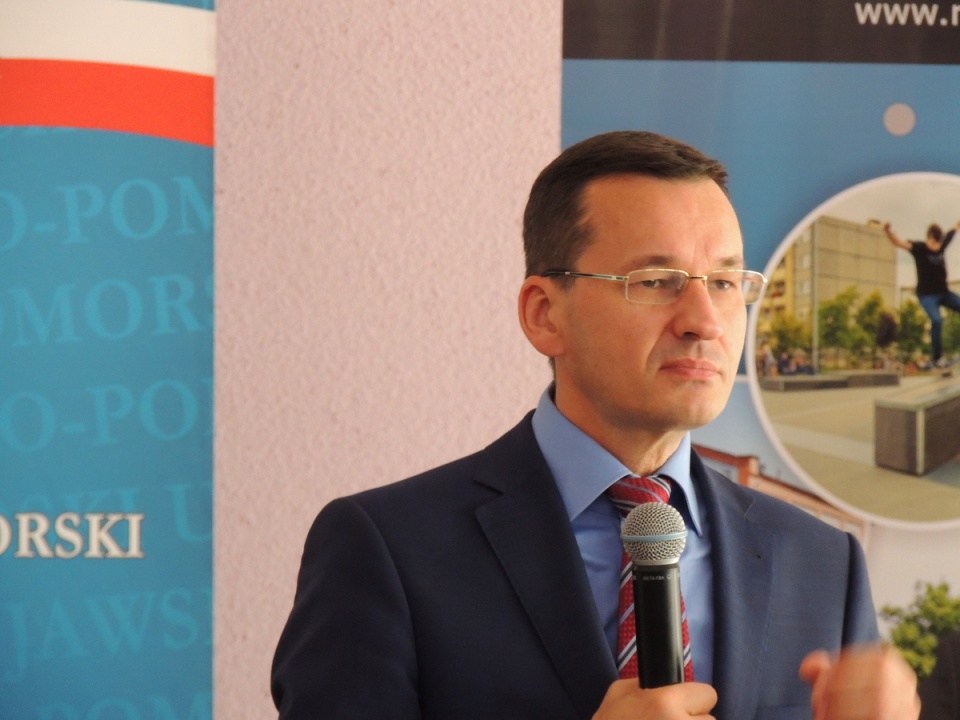 Minister Morawiecki promował swój pomysł na gospodarkę. Fot. Marek Ledwosiński