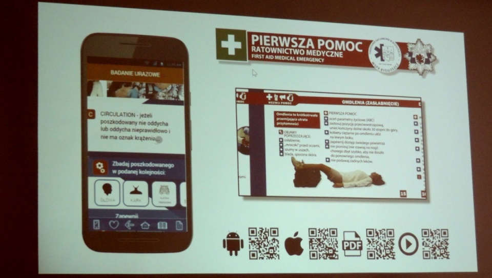 Aplikacja krok po kroku powie, co może zrobić świadek wypadku, czy innego zdarzenia zagrażającego życiu. Fot. Tatiana Adonis