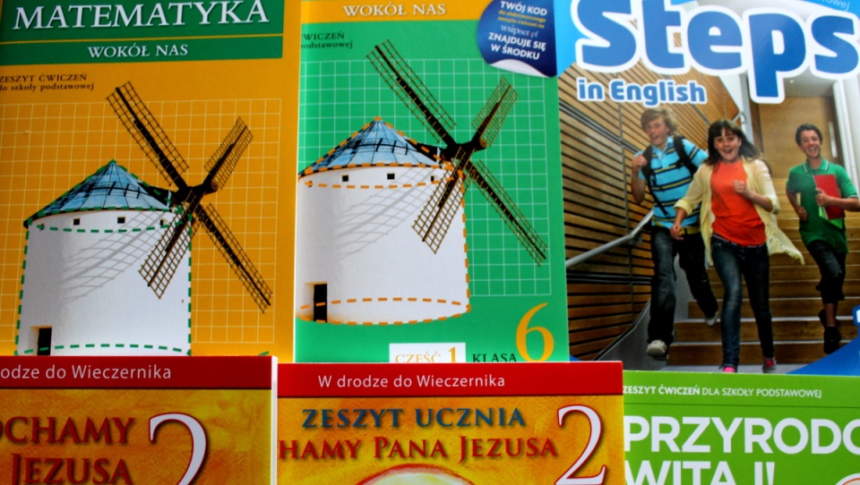 Podręczniki będą dzieciom wypożyczane, natomiast ćwiczenia przekazywane na własność. Fot. Marcin Doliński