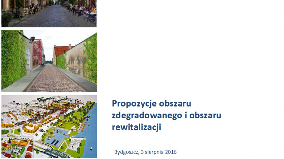 Bocianowo, Jary, Zimne Wody - te dzielnice Bydgoszczy mają wkrótce ożyć. Przedstawiono program rewitalizacji. Grafika: UM w Bydgoszczy