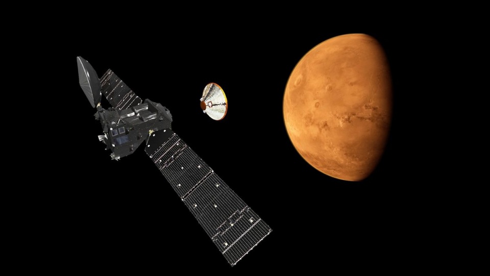 Jednym z celów misji jest poszukiwanie biologicznych śladów życia na Marsie. Fot. PAP/EPA/ESA/ATG MEDIALAB/HANDOUT