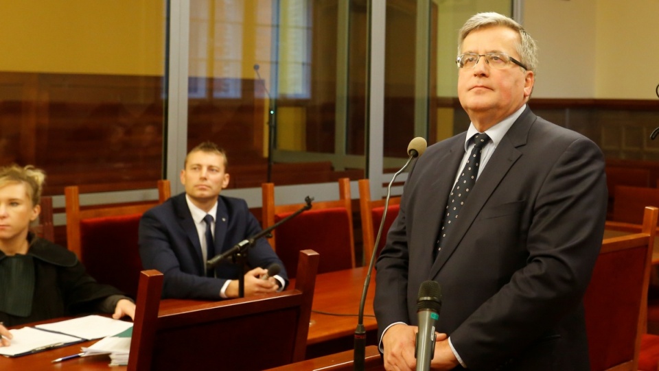 Były prezydent RP Bronisław Komorowski zeznawał przed toruńskim sądem. Fot. Michał Zaręba