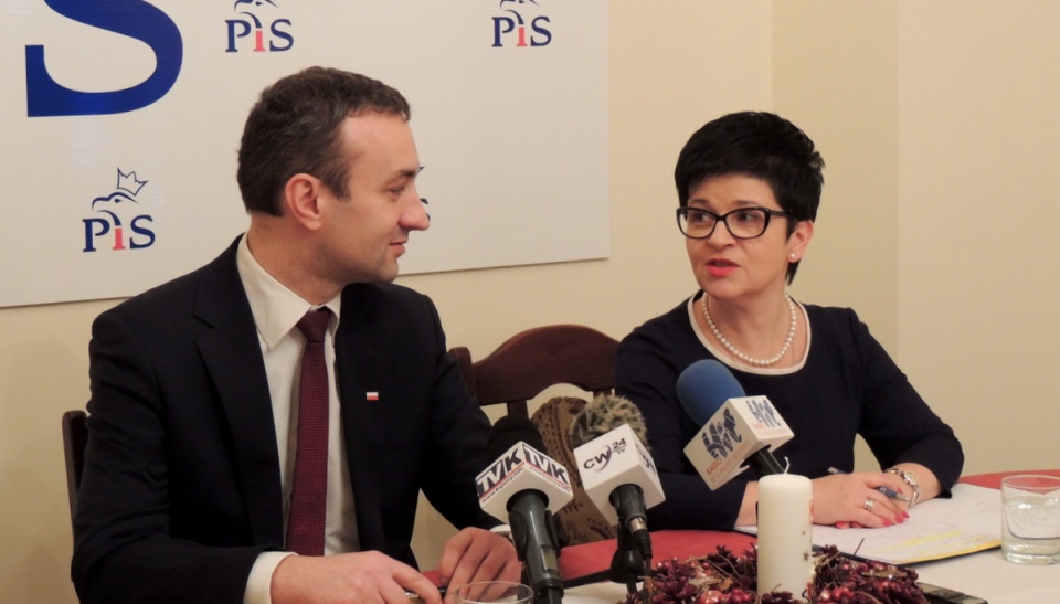 Z konferencji prasowej Prawa i Sprawiedliwości we Włocławku. Fot. Marek Ledwosiński