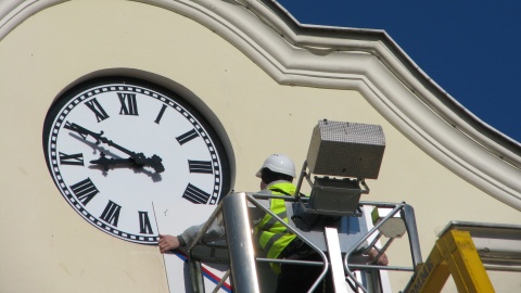 Dziś z okazji 671. rocznicy lokacji Bydgoszczy odsłonięto zegar na bydgoskim ratuszu. Fot. Monika Siwak-Waloszewska