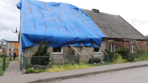 Dom rodziny Góreckich dotkliwie ucierpiał w wyniku zeszłotygodniowej nawałnicy. Fot. Damian Klich