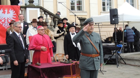 Inscenizacja na Starym Rynku w Bydgoszczy. Fot. Damian Klich