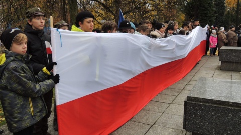 Narodowe Święto Niepodległości - uroczystość na pl.Wolności. Fot. Damian Klich