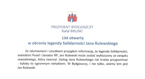 Rafał Bruski broni Jana Rulewskiego