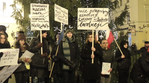 Protest studentów w Toruniu