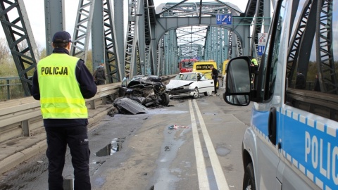 Dwa wypadki na mostach w Bydgoszczy i Toruniu