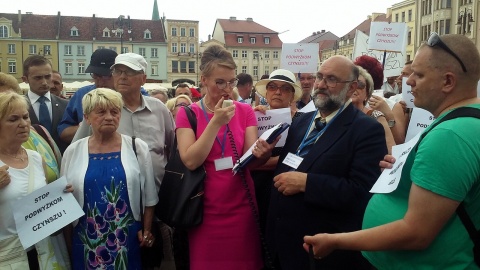Protest przeciwko podwyżkom czynszów w Bydgoszczy. Prezydent miasta chce powrotu starych zasad