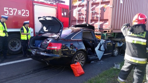 Śmiertelny wypadek na autostradzie A1 w okolicy Warlubia