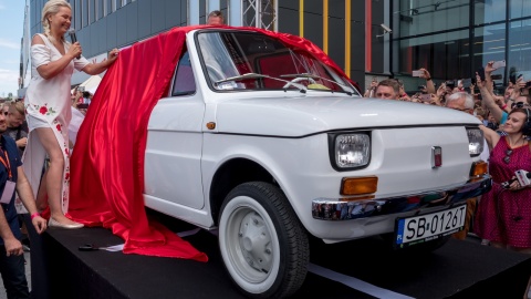Bielszczanie zobaczyli Fiata 126p, którego otrzyma aktor Tom Hanks