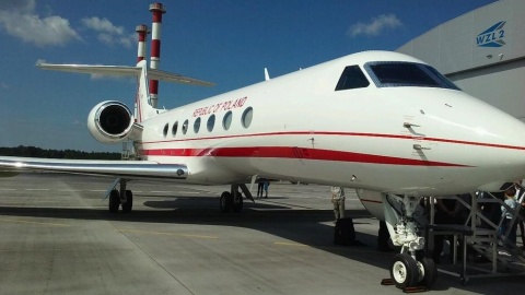 W Bydgoszczy wylądował drugi samolot dla VIP - Gulfstream G550 [zdjęcia]