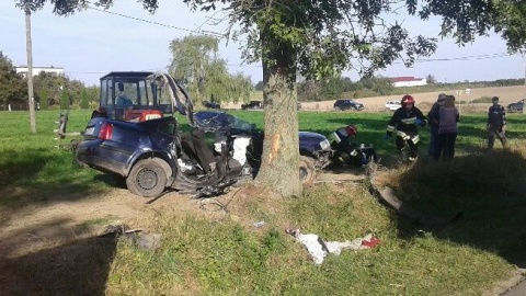 Wypadek w Nowej Wsi koło Golubia-Dobrzynia