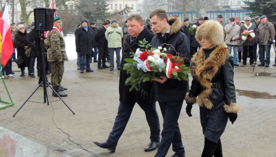 Od 2 lat własne obchody wyzwolenia Włocławka organizuje jedynie lewica. Fot. Marek Ledwosinski