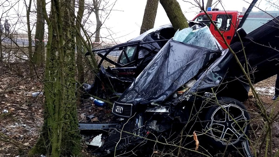 Przyczyną tragedii była najprawdopodobniej nadmierna prędkość. Fot. KPP w Lipnie