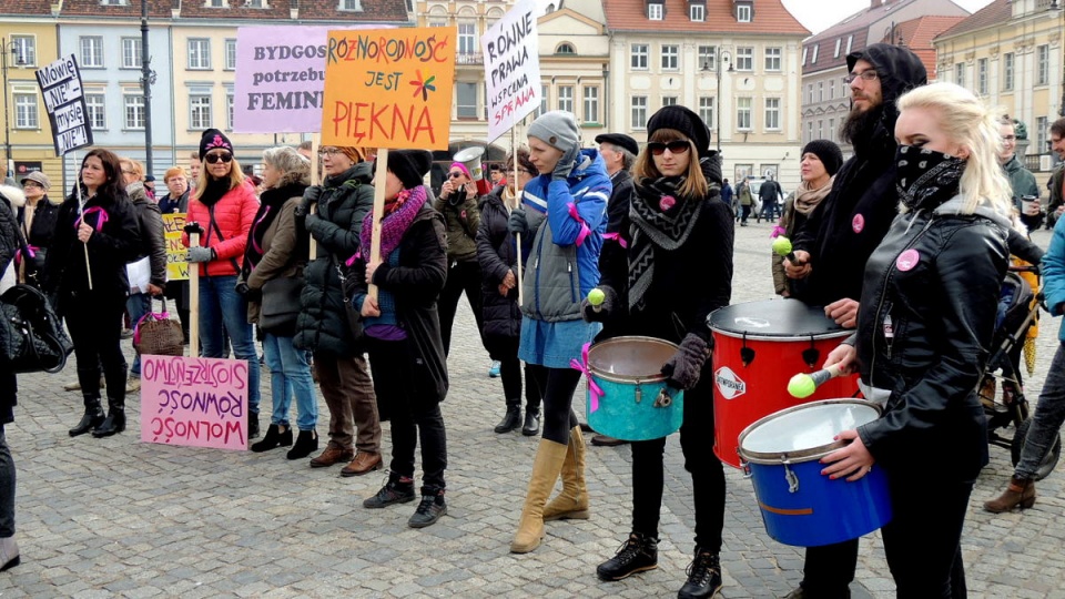 Bydgoszczanie protestowali przeciwko ingerencji w prawa kobiet. Fot. Damian Klich