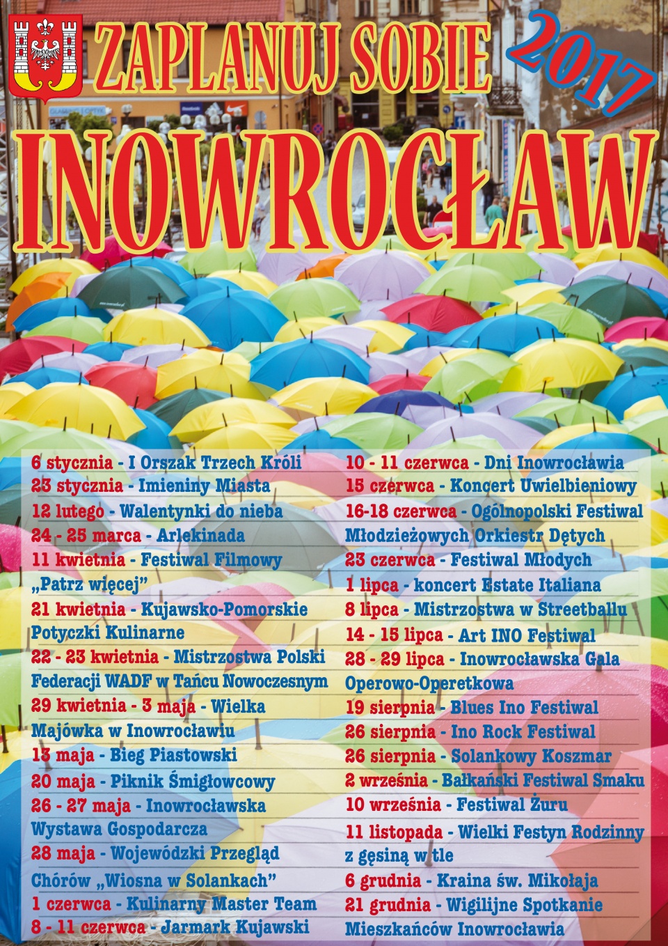 Plakat kampanii "Zaplanuj sobie Inowrocław". Fot. nadesłne