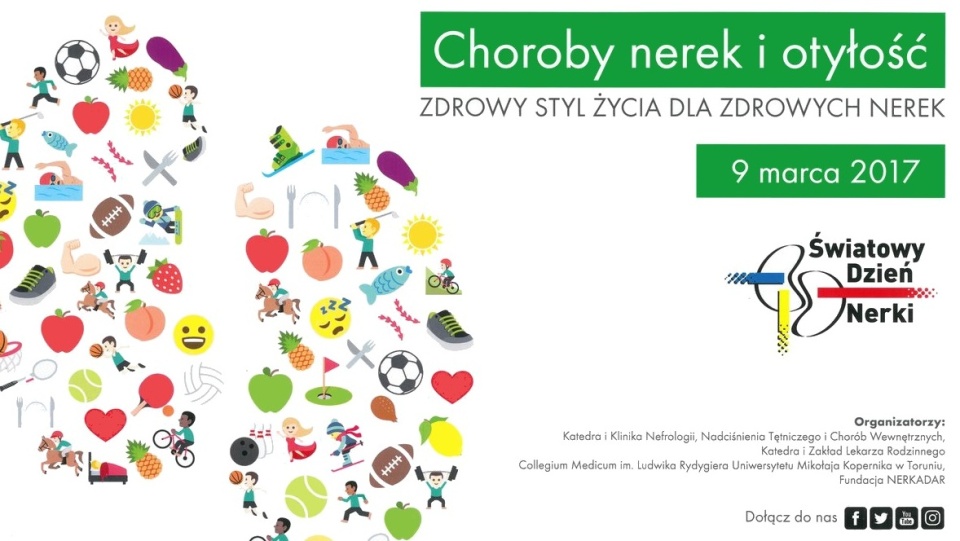 Tegoroczne hasło Światowego Dnia Nerki to: "Choroby nerek i otyłość". Grafika: nadesłane