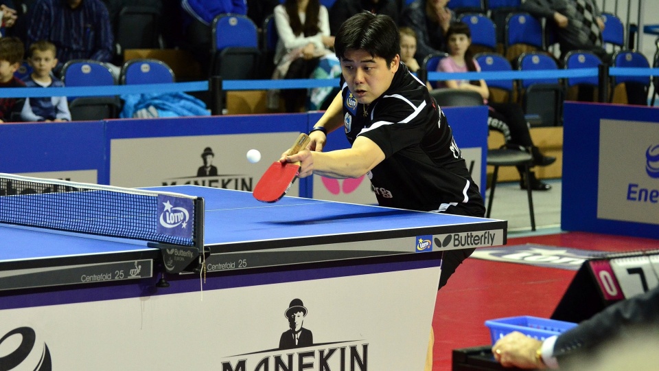 Cazuo Matsumoto (na zdjęciu) z Energi Manekina Toruń przegrał swój wtorkowy mecz z Gustavo Tsuboi z Kolpingu Frac Jarosław. Fot. superliga.com.pl