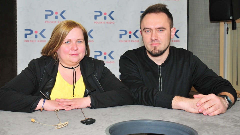 Karolina Krzyżaniak i Mariusz Florczyk z Wyższej Szkoły Bankowej.