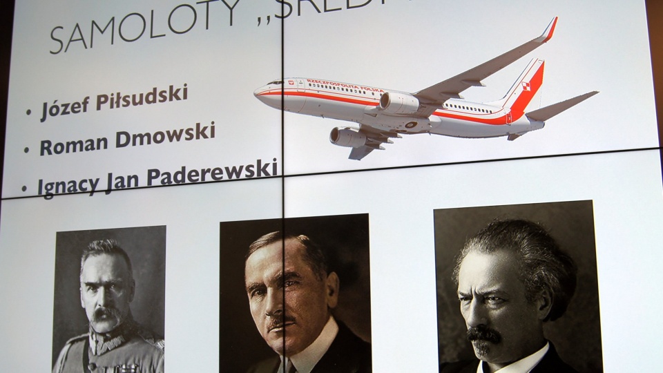 Roman Dmowski, Ignacy Jan Paderewski, Józef Piłsudski, Józef Poniatowski i Kazimierz Pułaski zostali wybrani na patronów pięciu samolotów Gulfstream G550 i Boeing 737 do przewozu najważniejszych osób w państwie - ogłosił w piątek w Bydgoszczy wiceszef MON Bartosz Kownacki. Fot. Henryk Żyłkowski