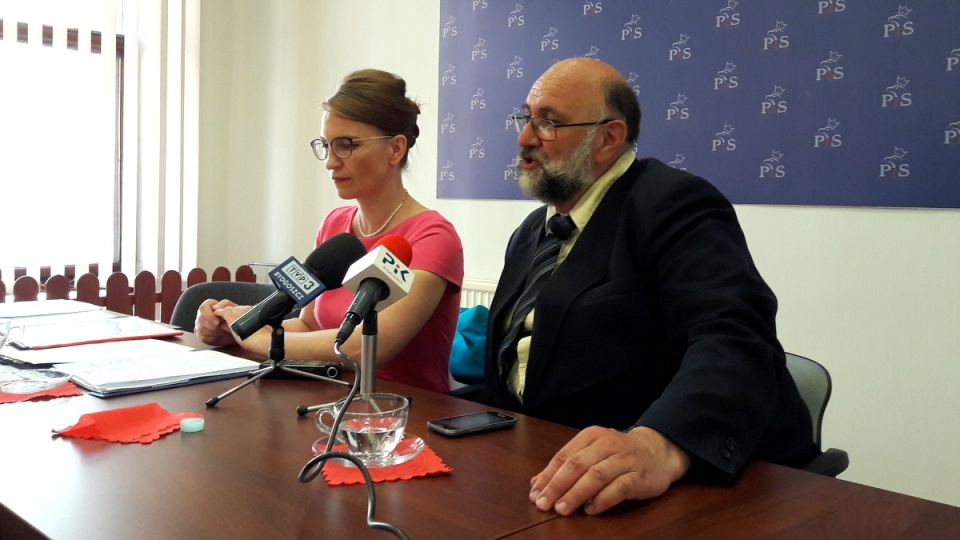 Grażyna Szabelska i Krystian Frelichowski na konferencji prasowej. Fot. Tatiana Adonis
