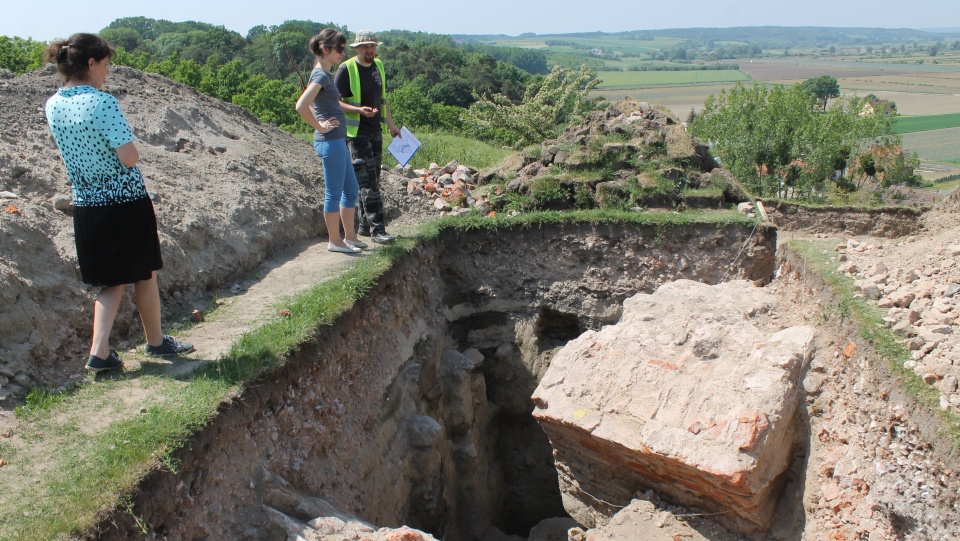 Zakończyły się prace archeologiczne na terenie zamku krzyżackiego w Unisławiu. Fot. Marcin Doliński