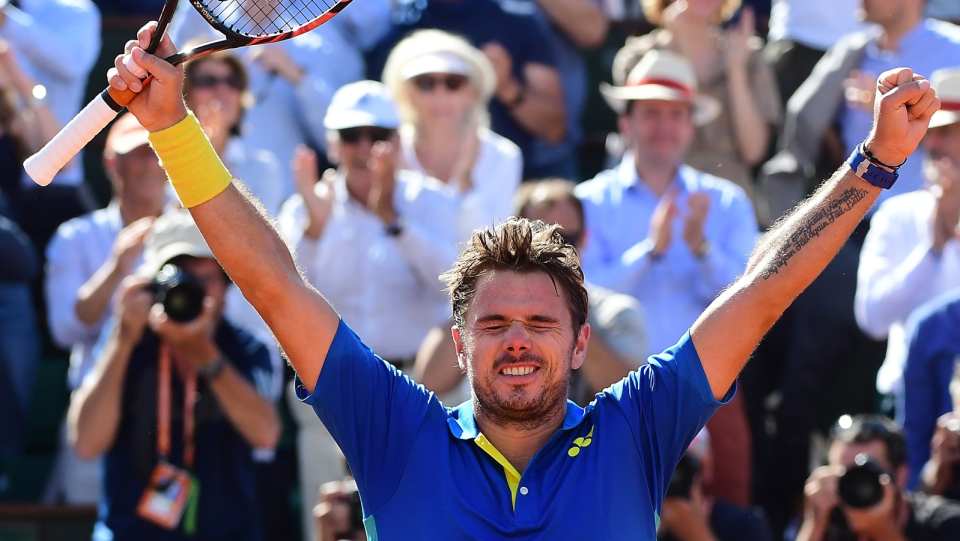 Na zdjęciu Stan Wawrinka, finalista French Open 2017. Fot. PAP/EPA/CAROLINE BLUMBERG