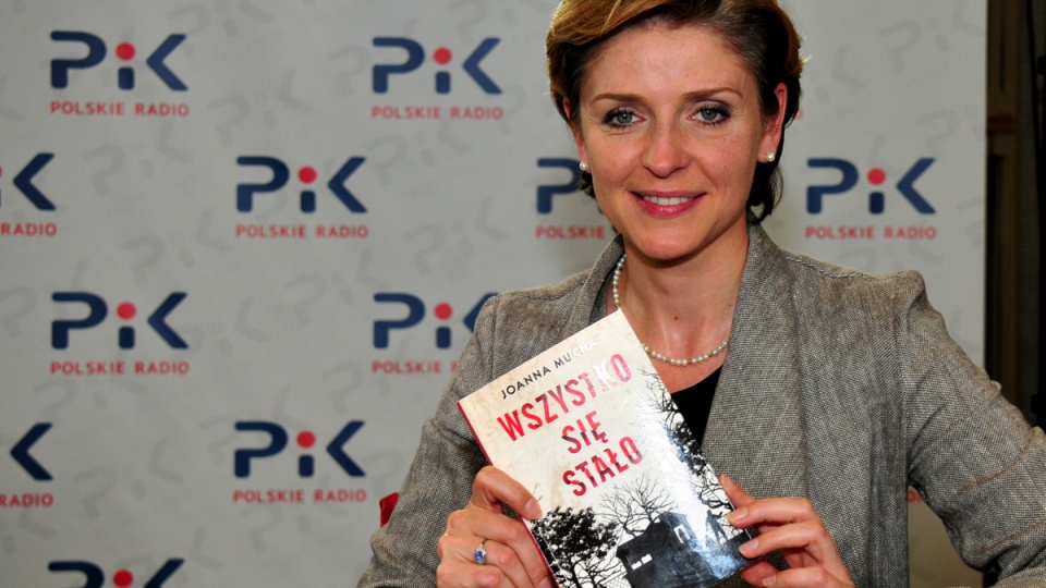 Joanna Mucha odwiedziła ze swoją książką Polskie Radio PiK. Fot. Ireneusz Sanger