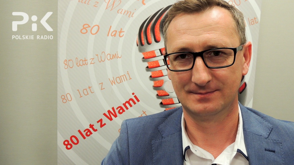 Dr Dariusz Kurzawa gościem "Rozmowy dnia" w Polskim Radiu PiK. Fot. Iwona Muszytowska-Rzeszotek
